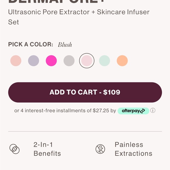 Dermaflash Infuse Ultrasonic Skin Spatula – Blush Pink - Picture 2 of 6